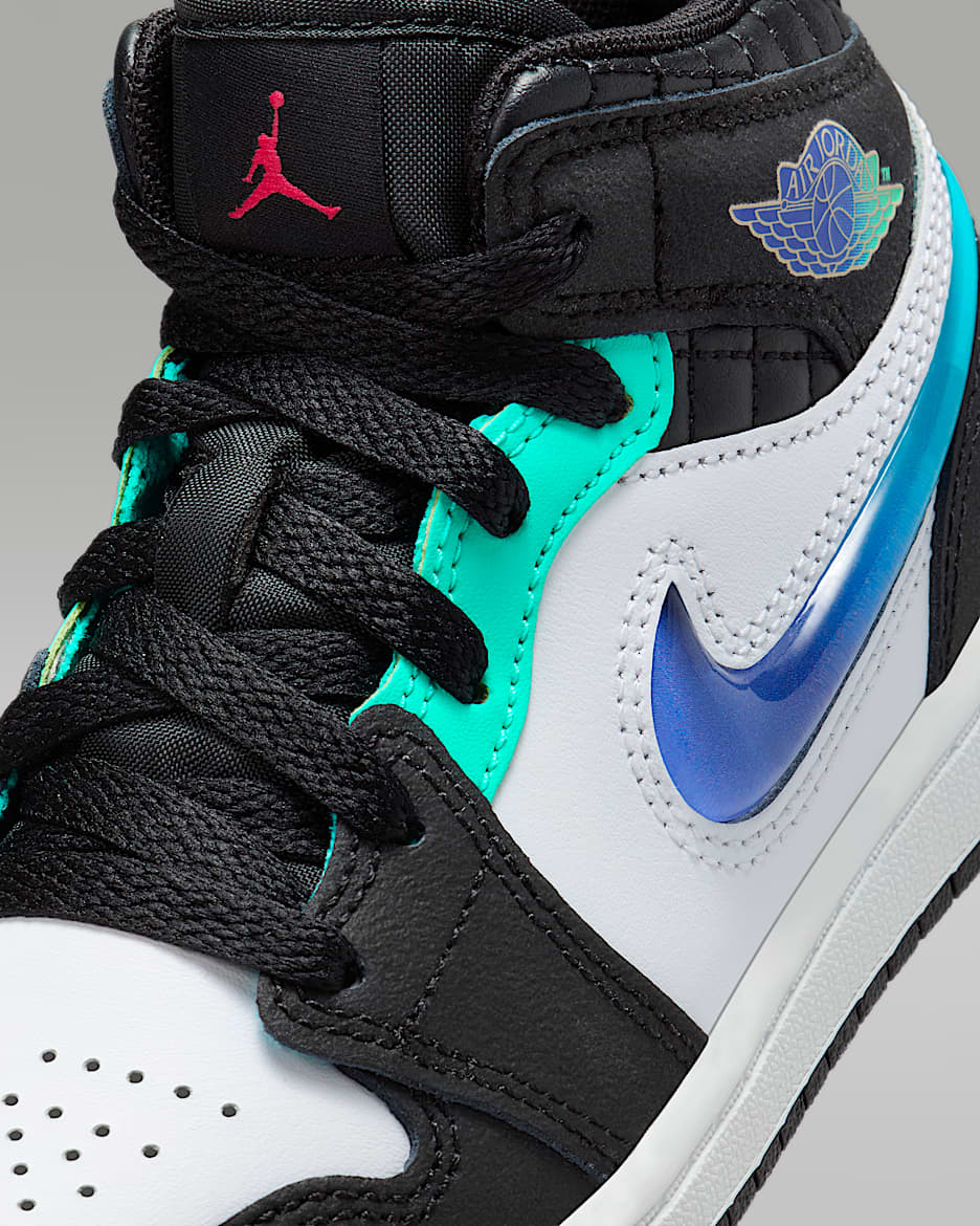 Jordan 1 Mid SE Little Kids Shoes. Nike
